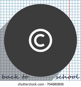 Copyright symbol icon.
