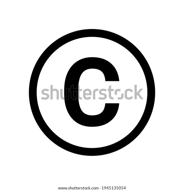 Copyright Symbol Icon Vector Logo Copyright Stock Vector (Royalty Free ...