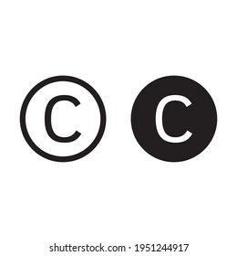 copyright symbol icon for web sites and apps