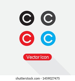 Copyright Symbol Icon,Copyright Symbol Vector Illusrtration Eps10