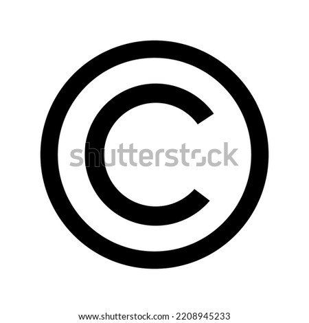 Copyright symbol sign in vector 