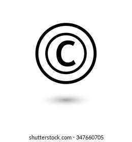 Similar Images, Stock Photos & Vectors of Copyright symbol in black ...