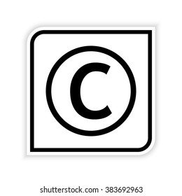 Copyright symbol -  vector icon