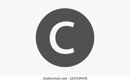 Copyright vector icon. copyright technology icon. the copyright for the sale of equipment icon. 10 years EPS design. Lorem Ipsum.