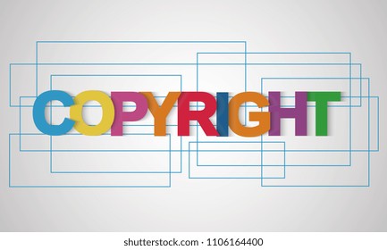 Copyright vector letter