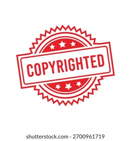 Sello de goma con derechos de autor. Sello de sello con derechos de autor – Vector