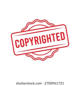 Sello de goma con derechos de autor. Sello de sello con derechos de autor – Vector