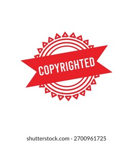 Sello de goma con derechos de autor. Sello de sello con derechos de autor – Vector