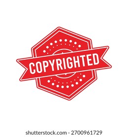 Sello de goma con derechos de autor. Sello de sello con derechos de autor – Vector