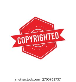 Sello de goma con derechos de autor. Sello de sello con derechos de autor – Vector