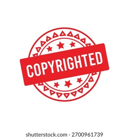 Sello de goma con derechos de autor. Sello de sello con derechos de autor – Vector