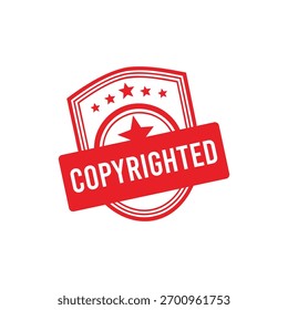 Sello de goma con derechos de autor. Sello de sello con derechos de autor – Vector