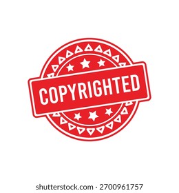 Sello de goma con derechos de autor. Sello de sello con derechos de autor – Vector