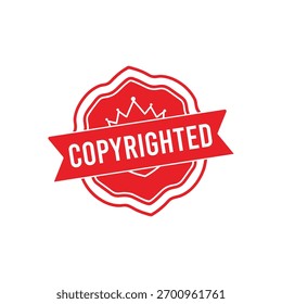 Sello de goma con derechos de autor. Sello de sello con derechos de autor – Vector