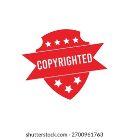 Sello de goma con derechos de autor. Sello de sello con derechos de autor – Vector
