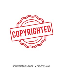 Sello de goma con derechos de autor. Sello de sello con derechos de autor – Vector