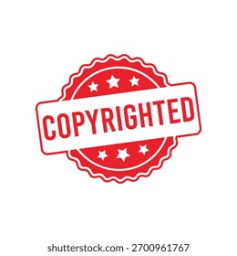 Sello de goma con derechos de autor. Sello de sello con derechos de autor – Vector