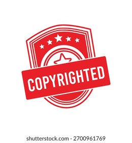 Sello de goma con derechos de autor. Sello de sello con derechos de autor – Vector