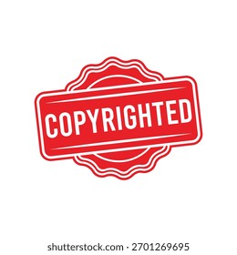 Sello de goma con derechos de autor. Sello de sello con derechos de autor – Vector