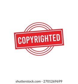 Sello de goma con derechos de autor. Sello de sello con derechos de autor – Vector