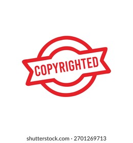Sello de goma con derechos de autor. Sello de sello con derechos de autor – Vector