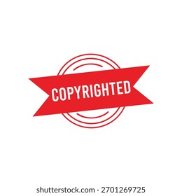 Sello de goma con derechos de autor. Sello de sello con derechos de autor – Vector
