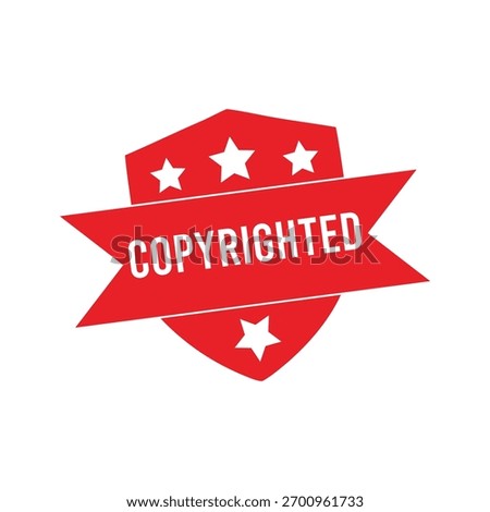 Copyrighted rubber stamp. Copyrighted stamp seal – Vector