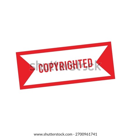 Copyrighted rubber stamp. Copyrighted stamp seal – Vector