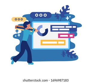Copyrighting writer coding set business startup