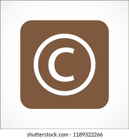 copyrights vector icon eps 10