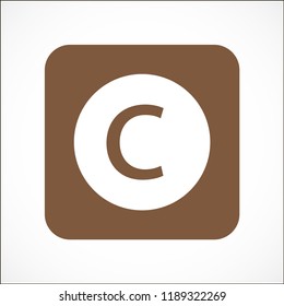 copyrights vector icon eps 10