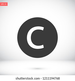 copyrights vector icon eps 10
