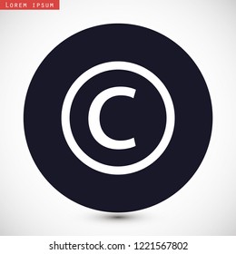 copyrights vector icon eps 10