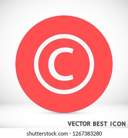 copyrights vector icon eps 10