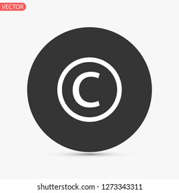 copyrights vector icon eps 10