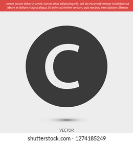 copyrights vector icon eps 10