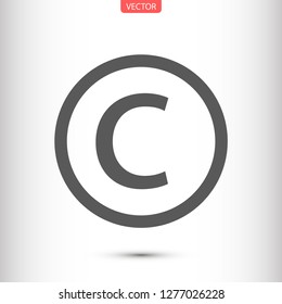 copyrights vector icon eps 10