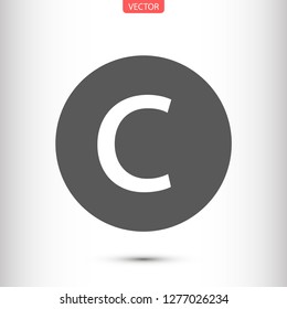 copyrights vector icon eps 10