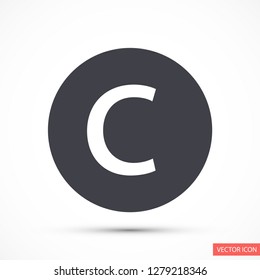 copyrights vector icon eps 10