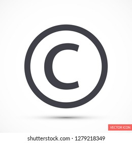 copyrights vector icon eps 10