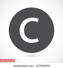 copyrights vector icon eps 10