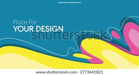 Copyspace background with abstract blue, yellow, and pink hues suitable for social media graphics, website banners, and artistic projects.