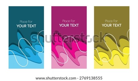 Copyspace background with colorful abstract templates for modern text designs. Suitable for web banners, social media posts, and presentations.
