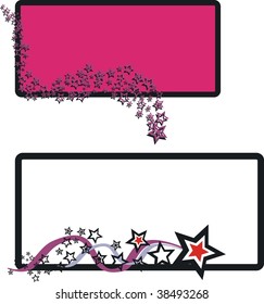 copyspace with stars in vector format