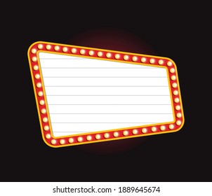 Copyspace vector theater sign banner