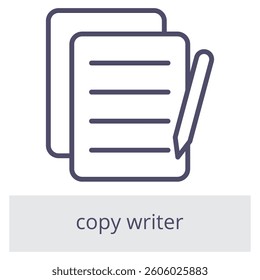 Copywriter Element For Design Graphic