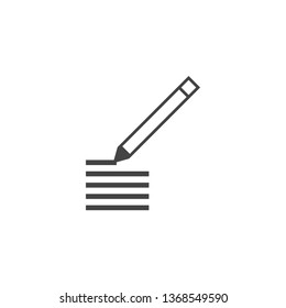 Copywriter graphic design template vector isolated illustration