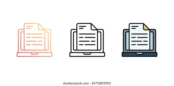 Copywriter icon design with white background stock illustration
