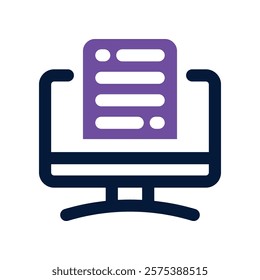 copywriter icon. vector dual tone icon for your website, mobile, presentation, and logo design.