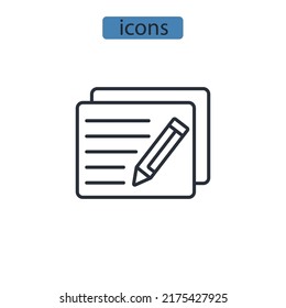 copywriter icons  symbol vector elements for infographic web